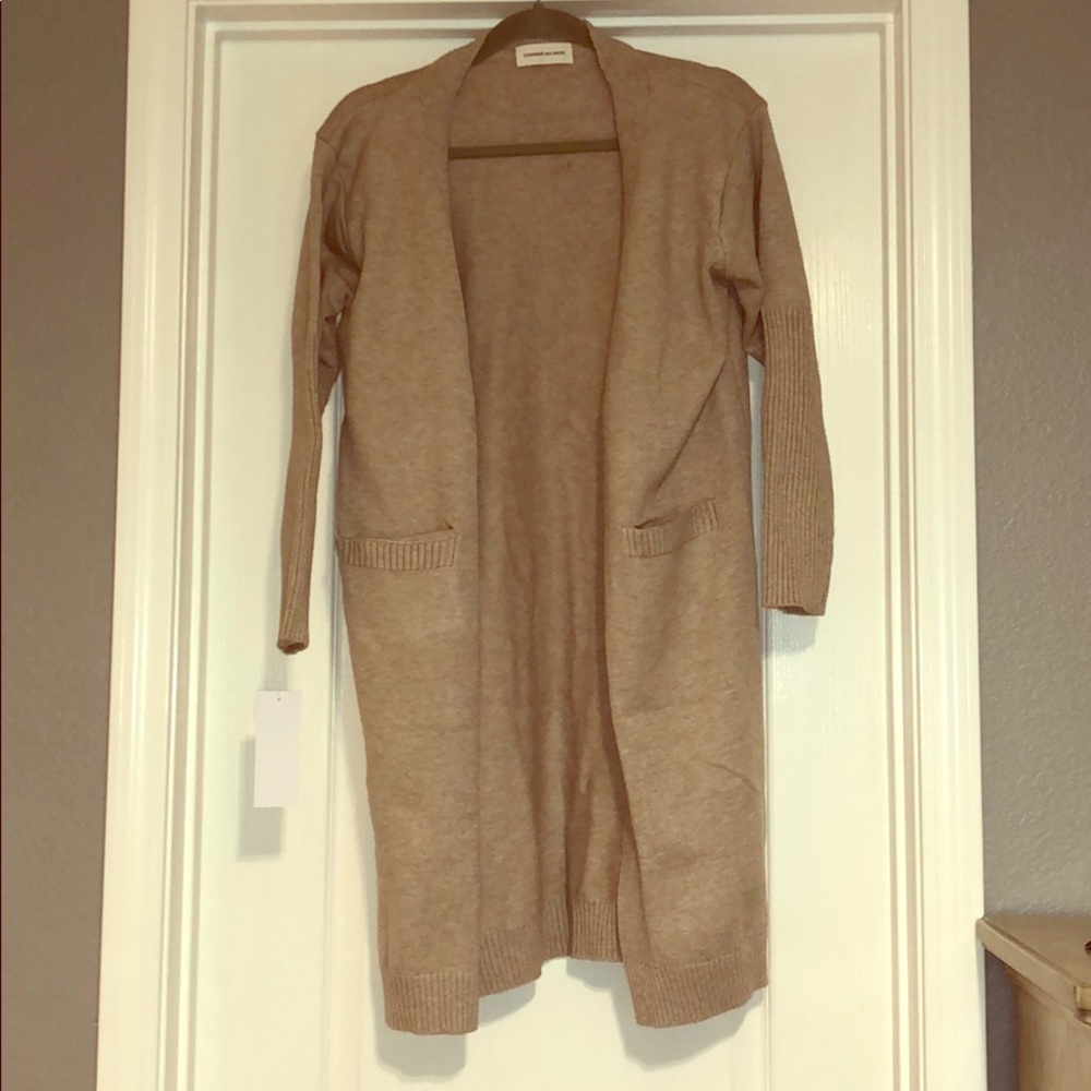 NWT knee length open front cardigan